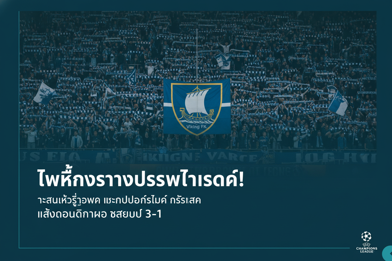 ภาพปกข่าว ไวกิ้งสร้างประวัติศาสตร์! ทะลุเข้าสู่ยูฟ่า แชมเปี้ยนส์ลีก ครั้งแรก หลังโค่นดินาโม ซาเกร็บ 3-1