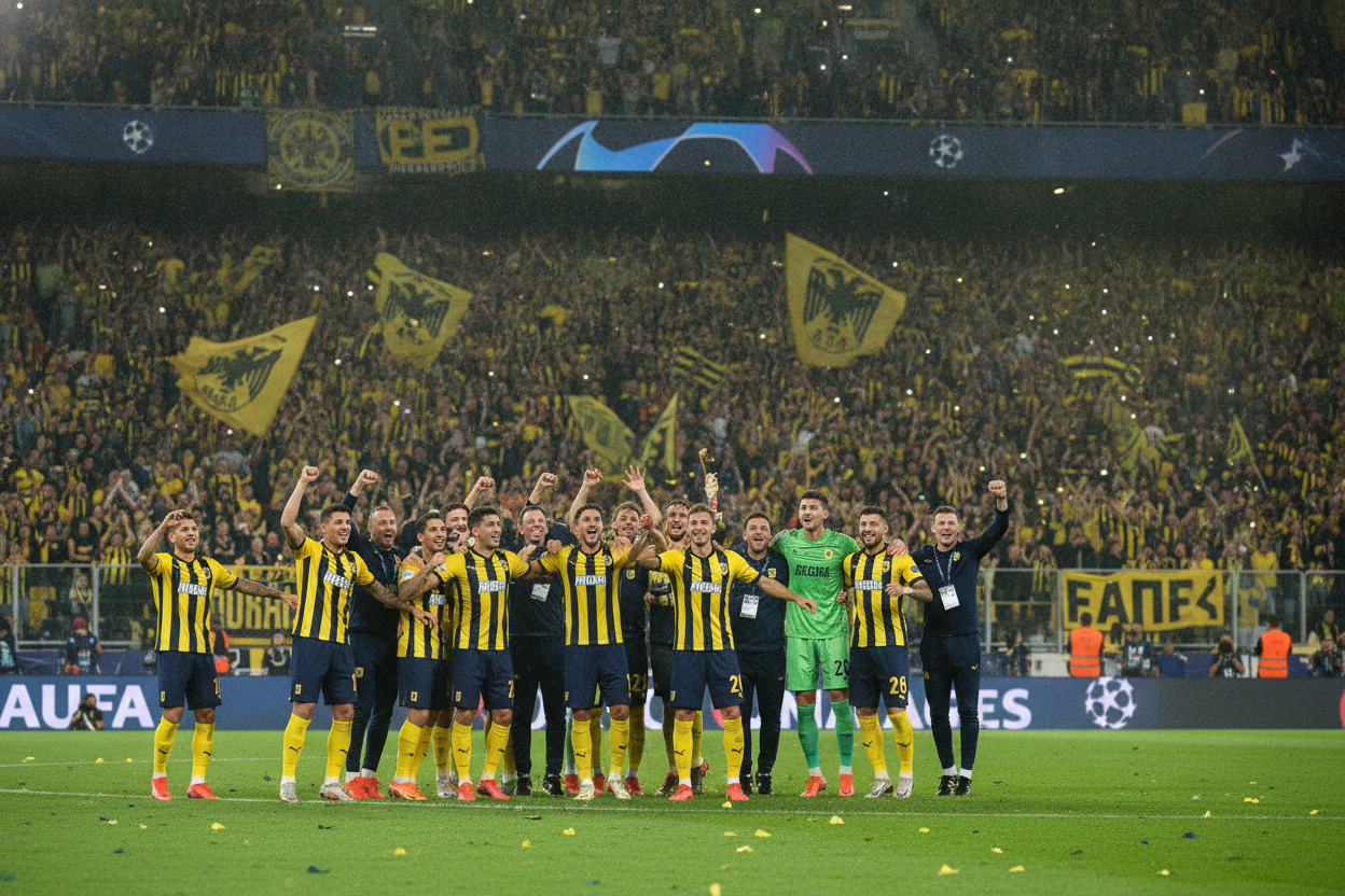ภาพปกข่าว เออีเค เอเธนส์ โชว์ฟอร์มแกร่ง ถล่ม เลฟสกี้ โซเฟีย 4-0 ลิ่วแชมเปี้ยนส์ลีก