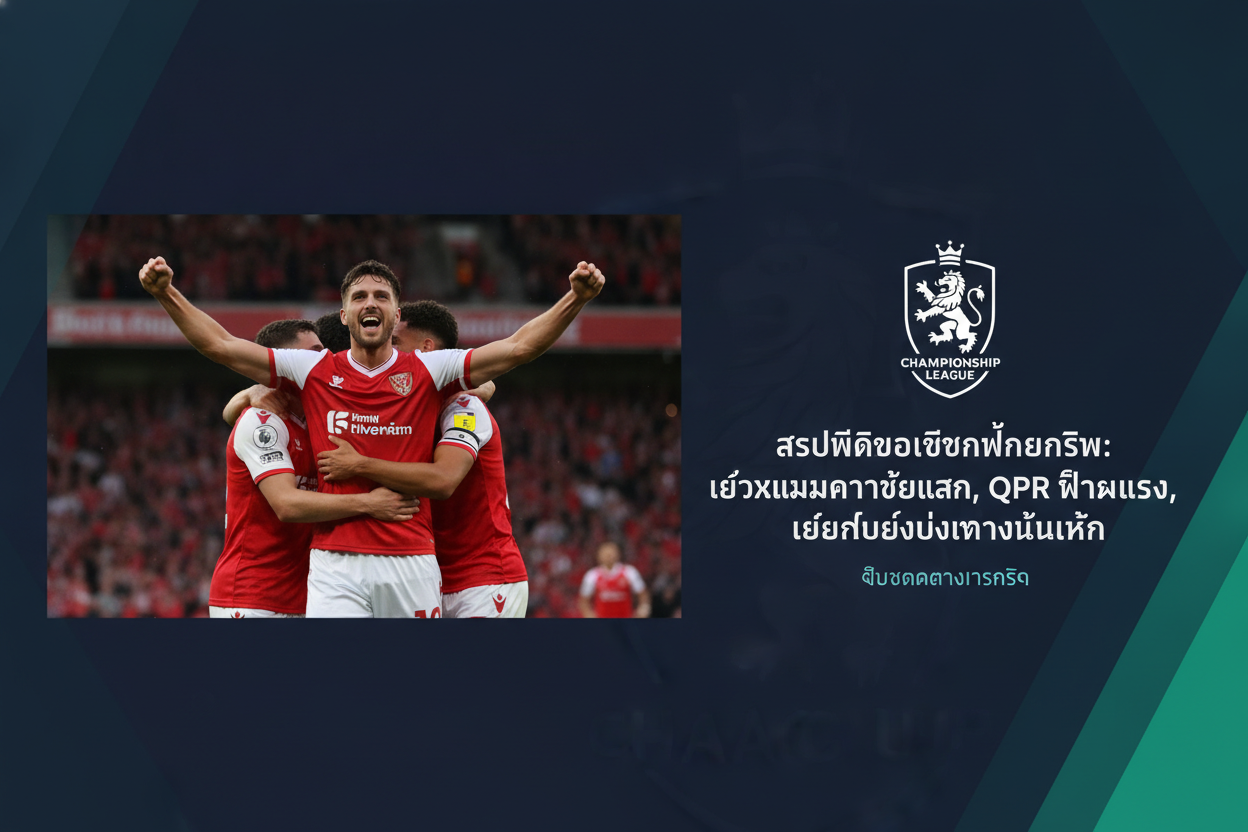 ภาพปกข่าว สรุปผลบอลแชมเปี้ยนชิพ: เร็กซ์แฮมคว้าชัยแรก, QPR ฟอร์มแรง, เบิร์นลีย์ยังต้องลุ้นหนัก