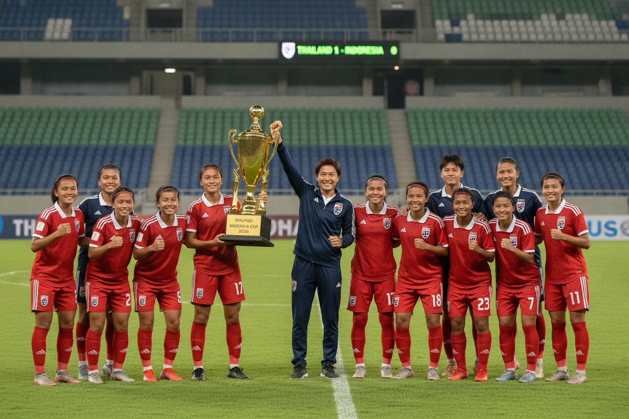 ภาพปกข่าว ฟุตบอลหญิงทีมชาติไทย U17 คว้าแชมป์ Srikandi Merdeka Cup 2026 โค้ชธิดารัตน์ วิวาสุขุ เผยแผนลุยชิงแชมป์เอเชีย